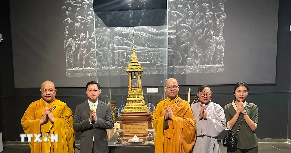 Đón nhận và cung rước Xá lợi Đức Phật Thích Ca Mâu Ni từ Ấn Độ nhân dịp Vesak