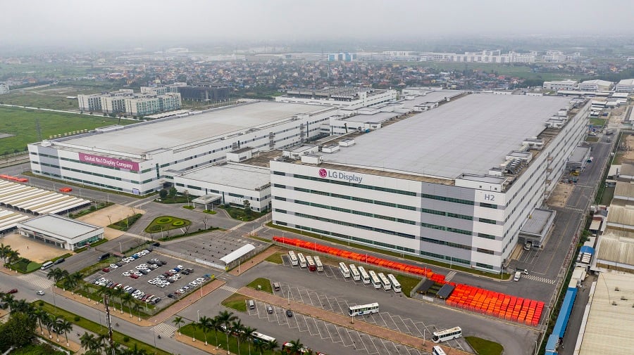 Tập đoàn LG đã đầu tư vào KCN Tràng Duệ, TP.Hải Phòng. Ảnh: Đức Thanh