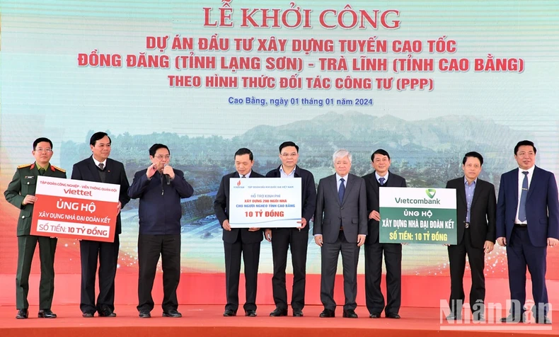 Thủ tướng Phạm Minh Chính phát lệnh khởi công tuyến cao tốc Đồng Đăng - Trà Lĩnh ảnh 3