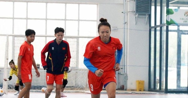 Vietnam women's futsal team holds first training session in China