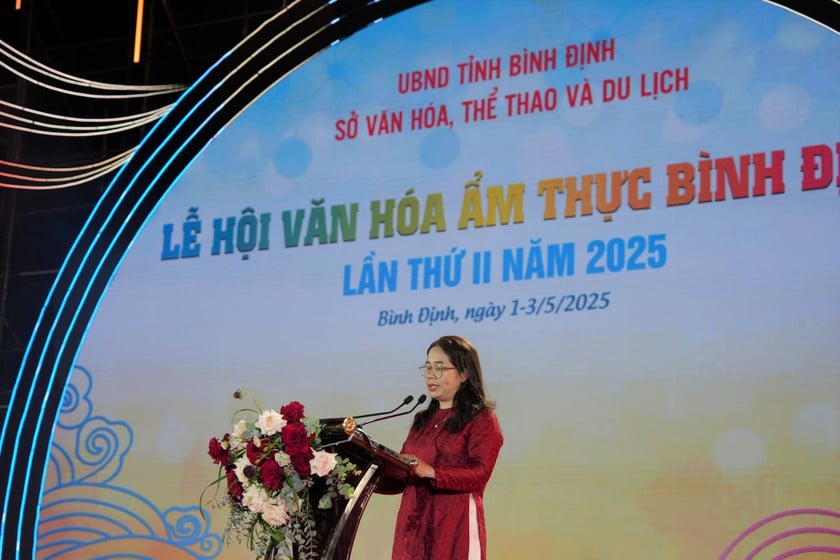 Bà Đỗ Thị Diệu Hạnh, Giám đốc Sở Văn hóa, Thể thao và Du lịch tỉnh Bình Định