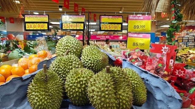 Sầu riêng Tiền Giang, Bến Tre có giá 73.500 đồng/kg