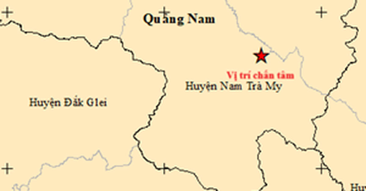 រញ្ជួយដីនៅ Nam Tra My ខេត្ត Quang Nam