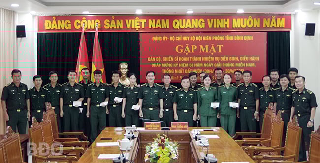 Bộ đội Biên phòng Bình Định biểu dương cán bộ, chiến sĩ hoàn thành nhiệm vụ tham gia diễu binh