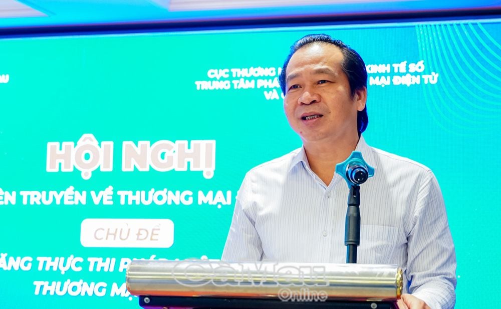 3/ Mr. Duong Vu Nam, Deputy Director of the Department of Industry and Trade, emphasized that the conference will contribute to improving the capacity to effectively implement digital transformation and comply with the law for business units on digital platforms.