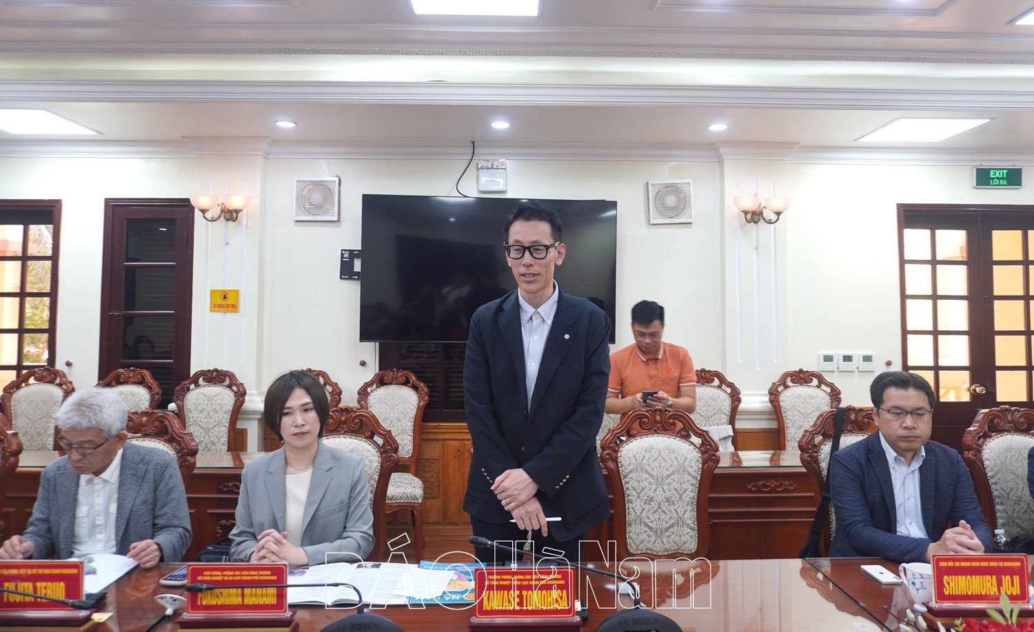 UBND tỉnh làm việc với Đoàn công tác của Sở Công nghiệp và Du lịch thành phố Nagahama