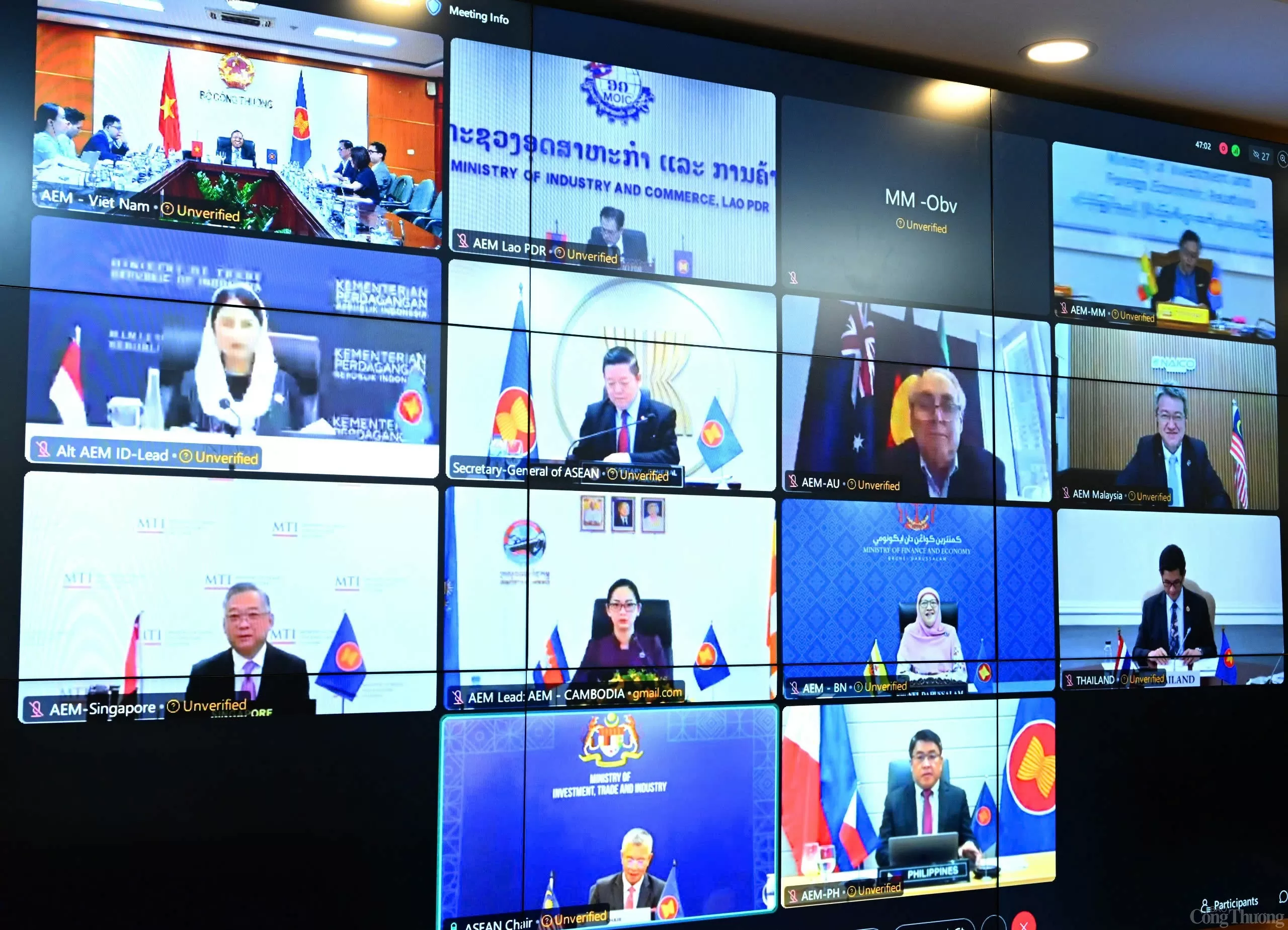 Bộ trưởng Kinh tế ASEAN và đối tác thống nhất 3 tuyên bố chung về thương mại