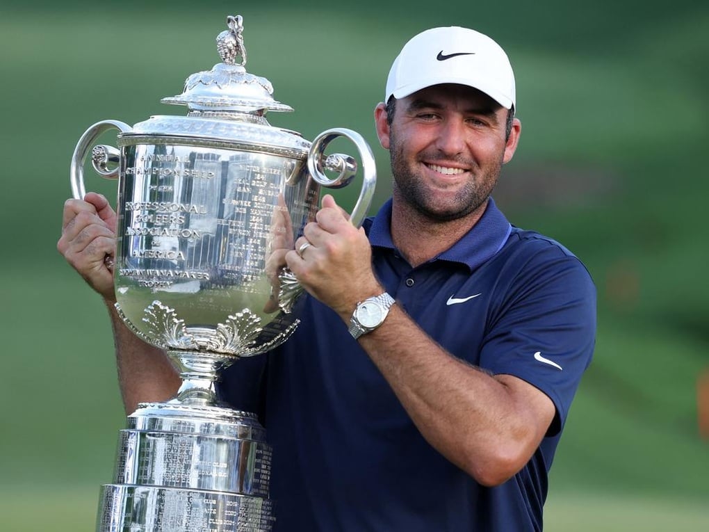 Số một thế giới Scottie Scheffler vô địch giải golf PGA Championship 2025 - 1