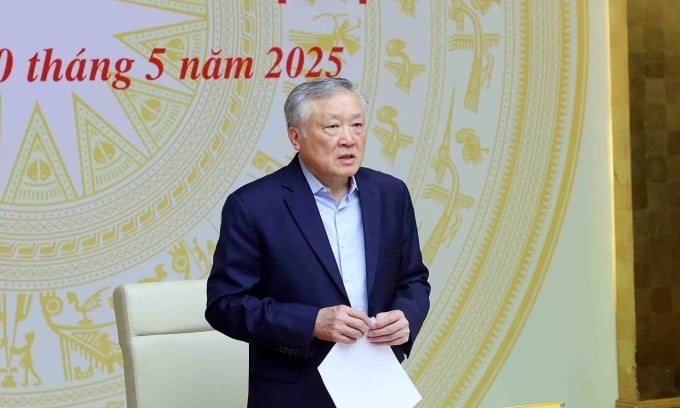 Phó thủ tướng Nguyễn Hoà Bình phát biểu tại hội nghị ngày 20/5. Ảnh: VGP