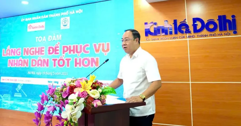 Phó Tổng Biên tập Báo Kinh tế & Đô thị Nguyễn Xuân Khánh phát biểu tại tọa đàm. (Ảnh: KT&ĐT)