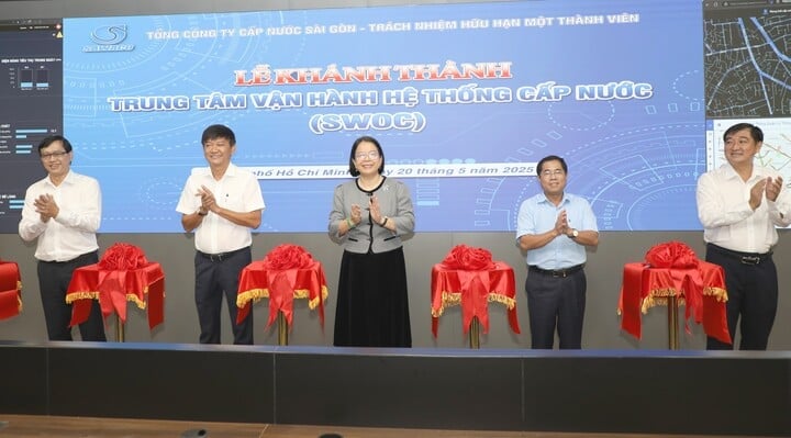 SAWACO chính thức khánh thành Trung tâm Vận hành hệ thống cấp nước (SWOC) và Trung tâm Dữ liệu (Data Center) - hai công trình then chốt trong hành trình chuyển đổi số.
