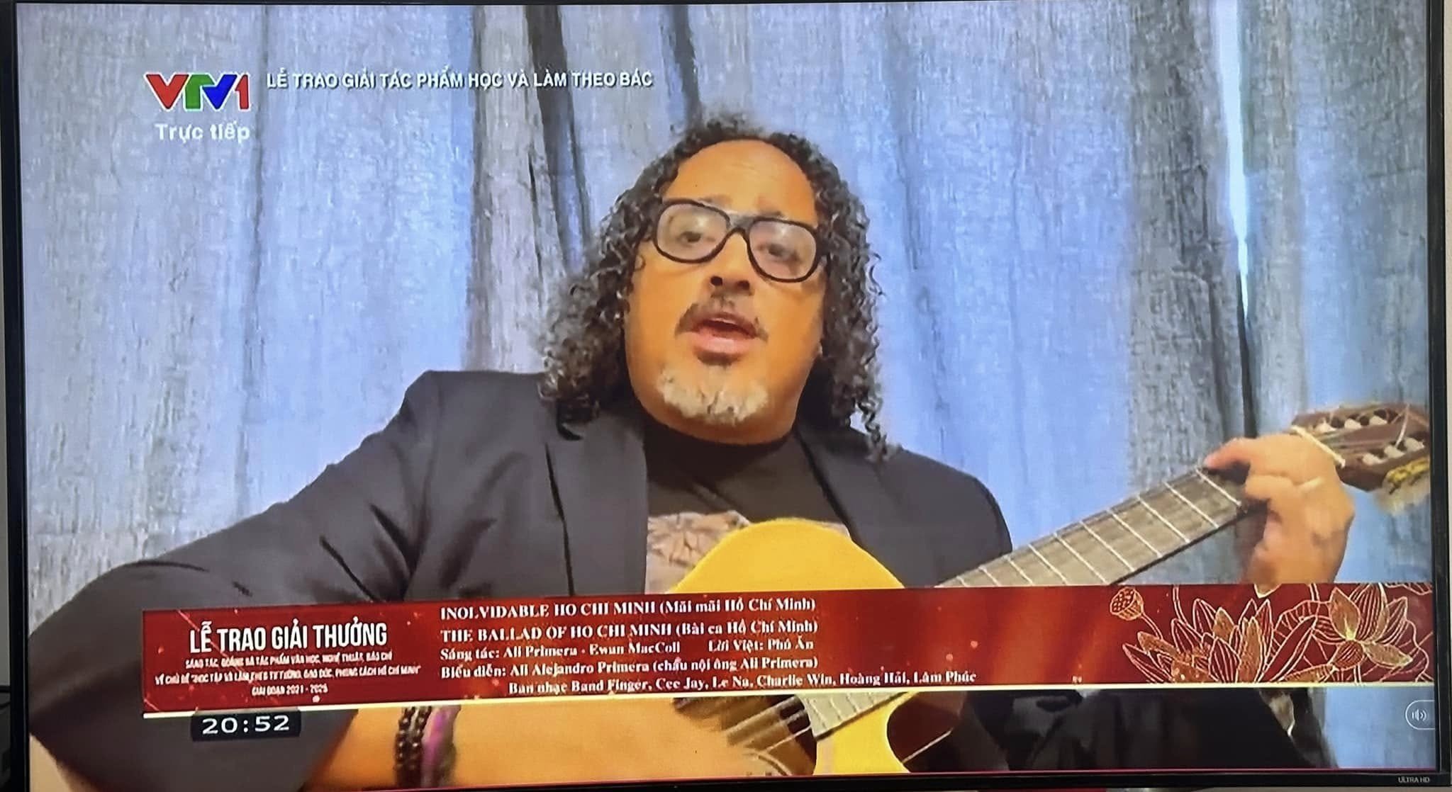 Nghị sĩ, Thứ trưởng Bộ Văn hóa Venezuela, nghệ sĩ Ali Alejandro - cháu nội của cố nghệ sĩ Ali Primera