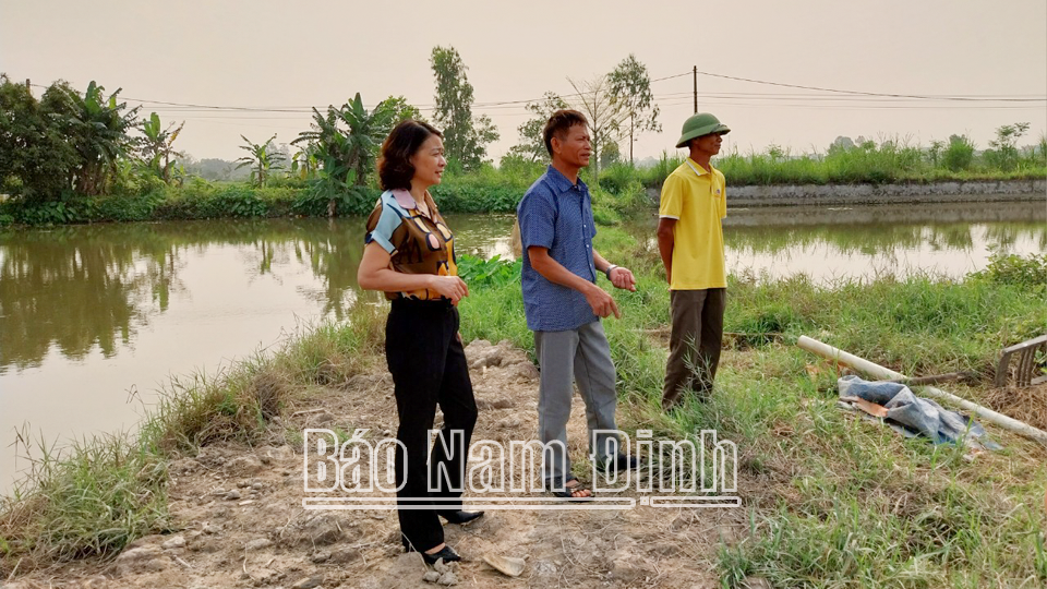 Hội viên nông dân xã Yên Lương phát triển mô hình kinh tế trang trại.
