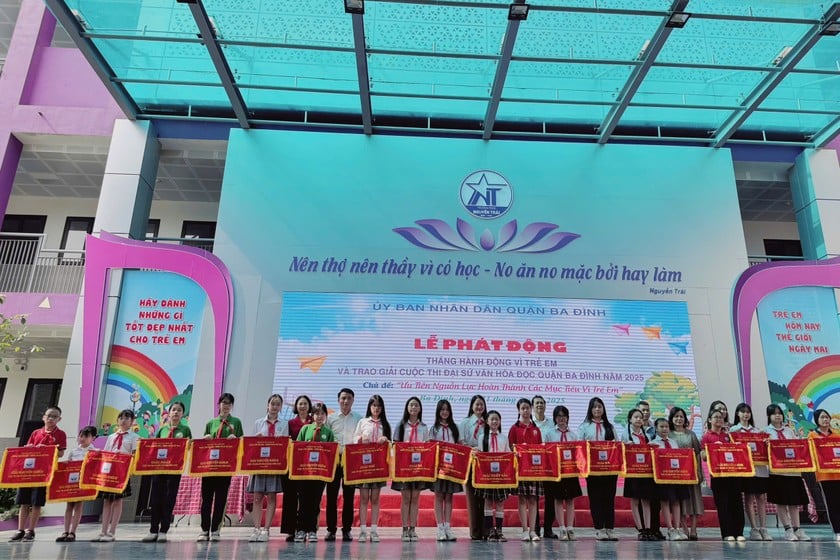 Trao giải Cuộc thi “Đại sứ văn hóa đọc” năm 2025. (Ảnh: PV)
