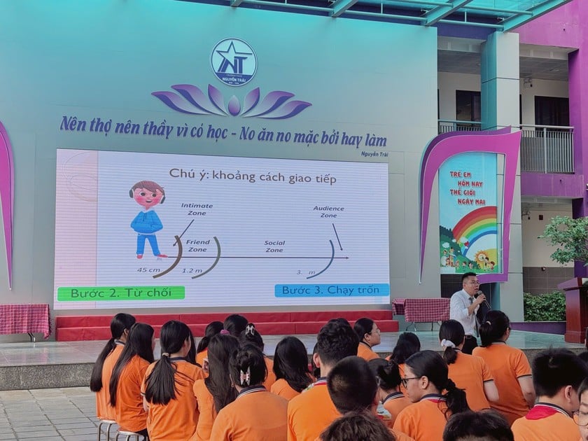 Chương trình truyền thông về phòng, chống xâm hại trẻ em tại gia đình và cộng đồng. (Ảnh PV)