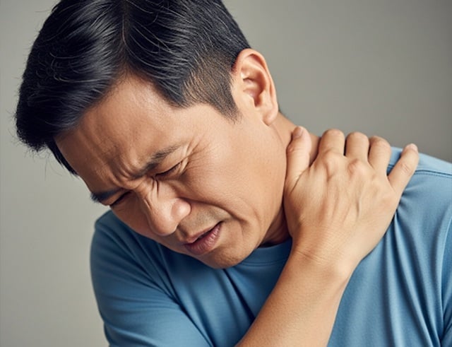 Đau mỏi vai kéo dài, đi khám thấy cột sống cổ mất độ cong sinh lý - Ảnh 1.