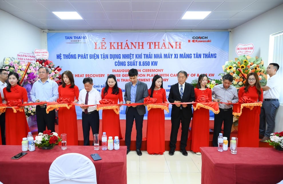 Xi măng Tân Thắng tiết kiệm 80 tỷ đồng/năm nhờ phát điện từ nhiệt khí thải - 1