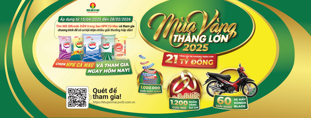 Mùa vàng thắng lớn 2025 - Cơ hội trúng lớn khi mua NPK Cà Mau - 2