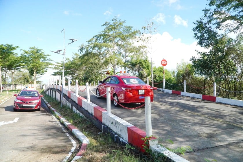 Thí sinh dự thi phần thực hành hạng B, C1 và C.