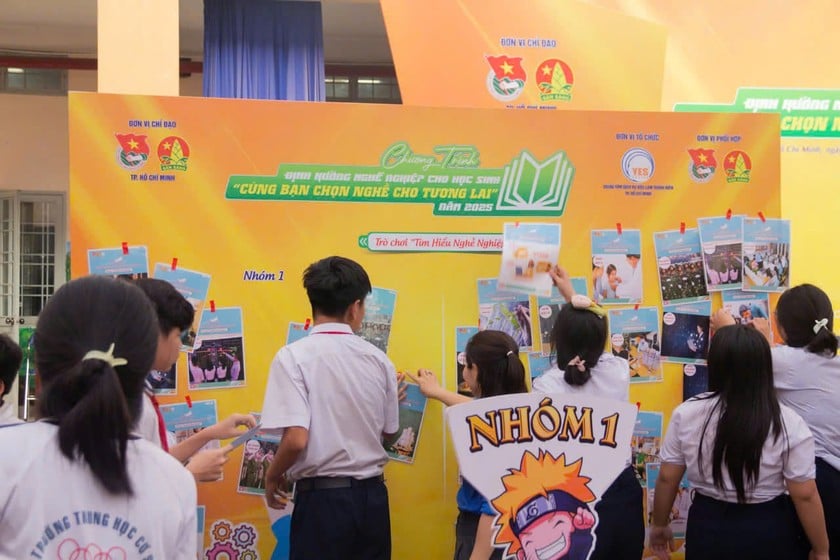 Học sinh Trường THCS Tô Ký hào hứng tham gia chương trình