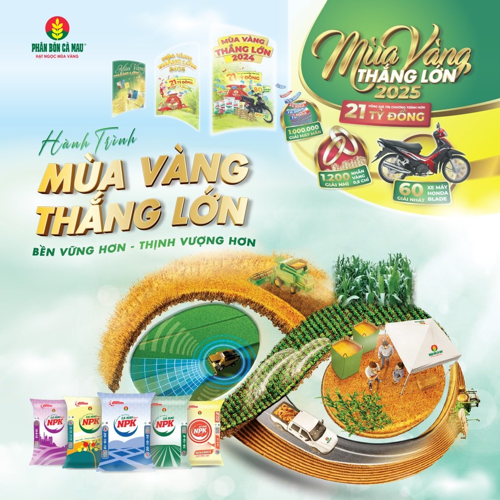 Mùa vàng thắng lớn 2025 - Cơ hội trúng lớn khi mua NPK Cà Mau - 1
