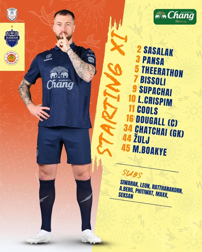 ブリーラム・ユナイテッド vs CAHN 0-0 (ハーフタイム): ティーラトン