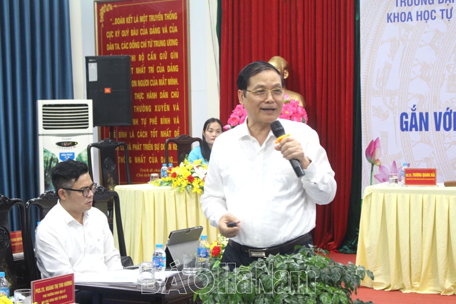 សិក្ខាសាលា “អភិវឌ្ឍន៍ទេសចរណ៍សហគមន៍ផ្សារភ្ជាប់នឹងការកសាងគ្រួសារភូមិសិប្បកម្មនៅ Ha Nam”