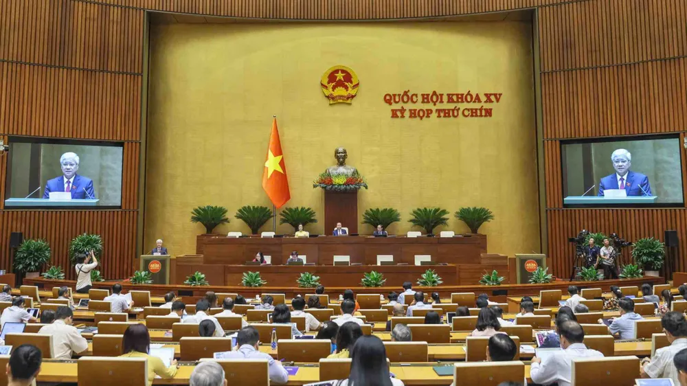 National Assembly on the morning of May 21. Photo: VIET CHUNG