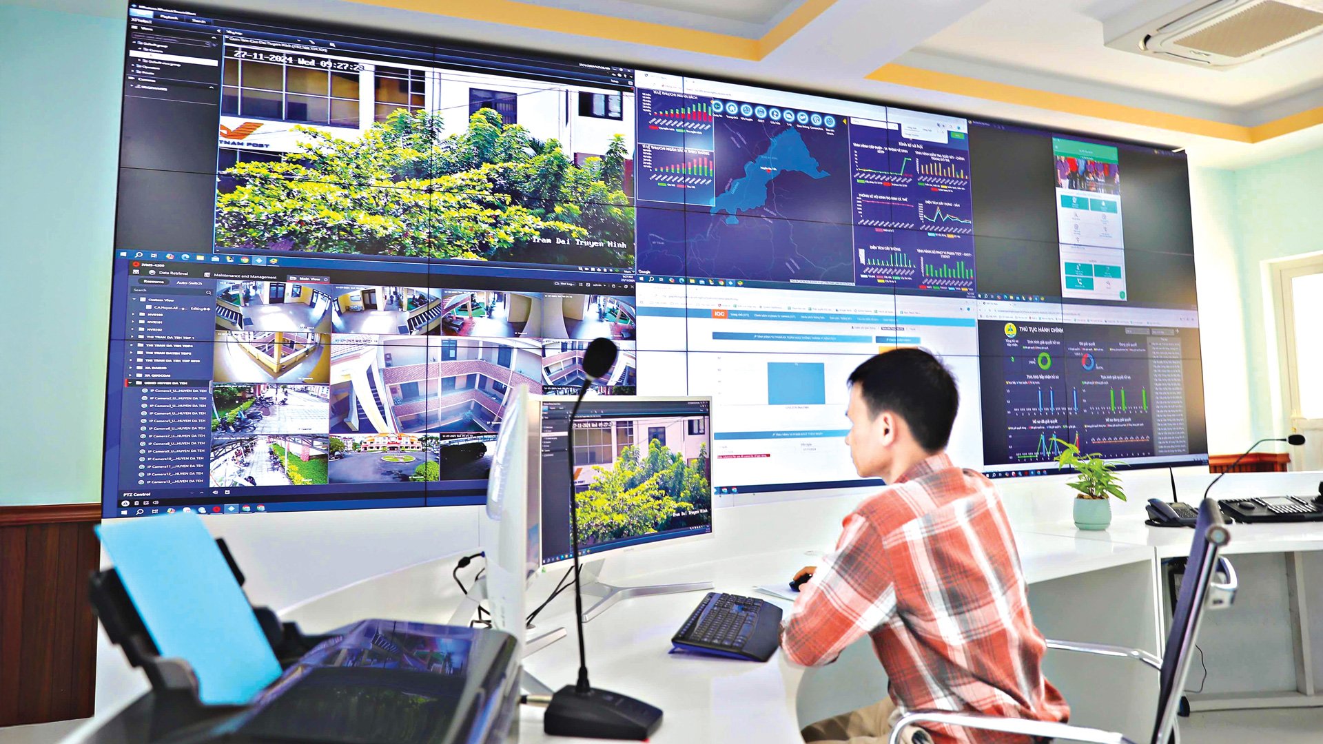 Centre d'opérations intelligent du district de Da Huoai, province de Lam Dong