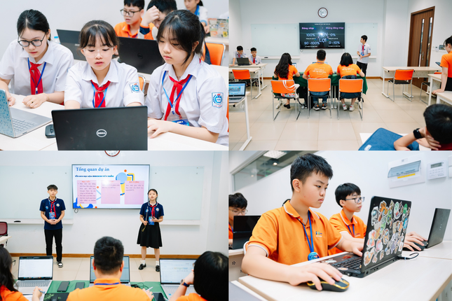Đông đảo học sinh THCS tham gia tranh tài tại sân chơi công nghệ FPT Schools AI & Robotics Challenge 2025 ảnh 3