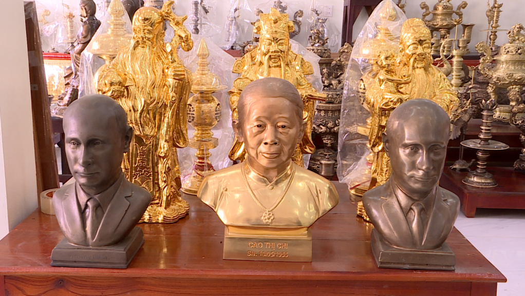 Sản phẩm tượng truyền thần đã hoàn thiện