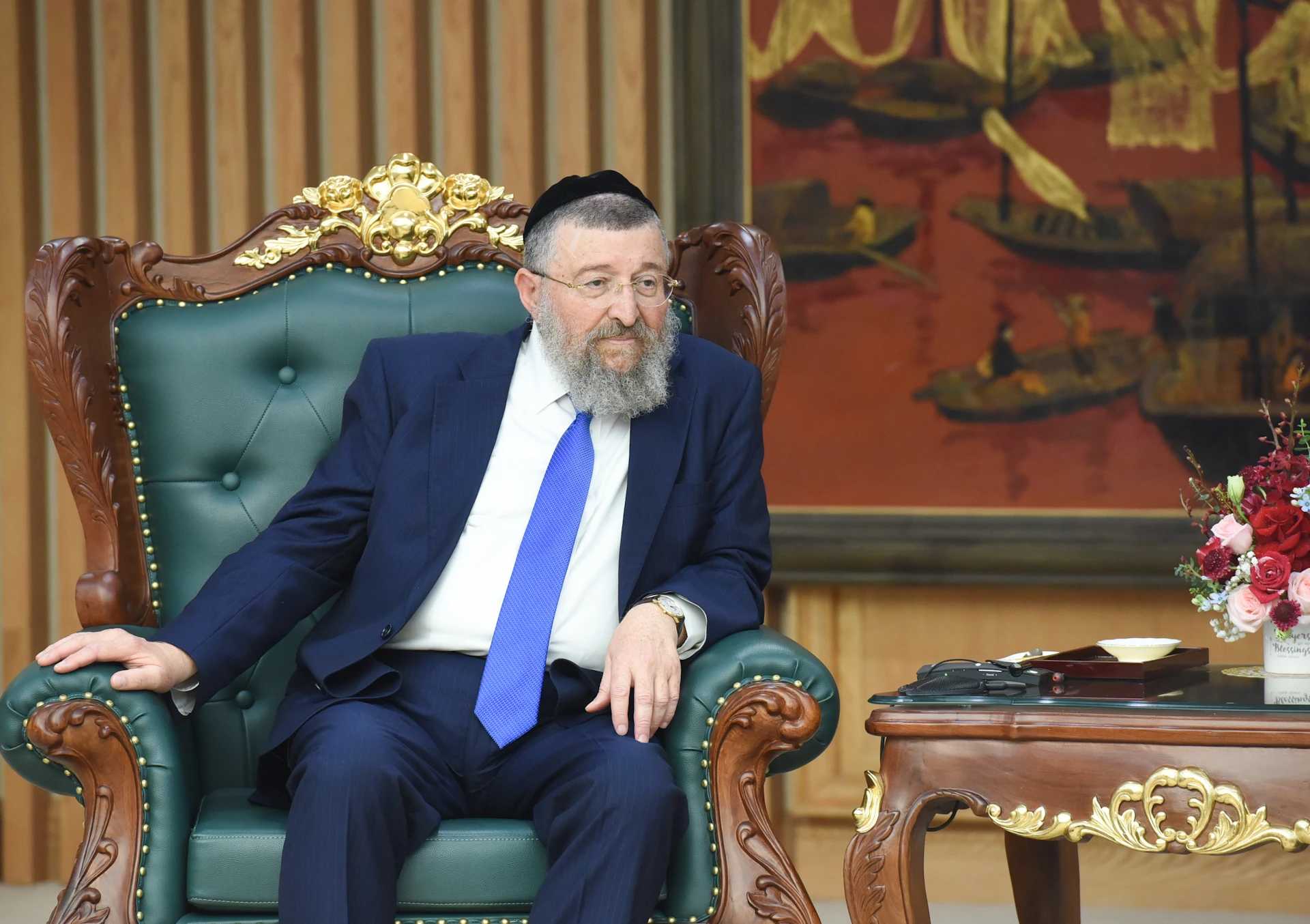 [Ảnh] Thủ tướng Phạm Minh Chính tiếp ông Rabbi Yoav Ben Tzur, Bộ trưởng Lao động Israel ảnh 4