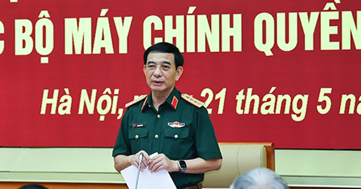 Đại tướng Phan Văn Giang triển khai tổ chức quân sự địa phương