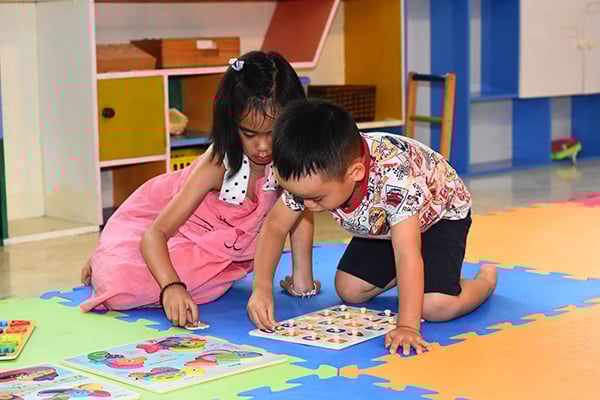 Trẻ em thỏa sức sáng tạo tại khu vui chơi The Little Nemo Kid’s Club.