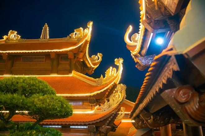វត្ត Phuc Son ដែលមានអាយុ 350 ឆ្នាំនៅ Bac Giang មុនថ្ងៃទទួលសារីរិកធាតុរបស់ព្រះពុទ្ធ - រូបថត 12 ។