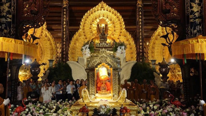 Ninh Bình: Trang trọng hoạt động tôn trí xá lợi Đức Phật ảnh 13