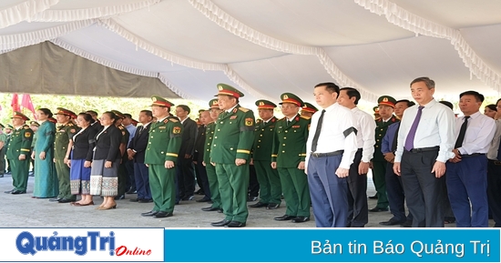 Funeral and burial of 12 remains of Vietnamese martyrs who died in Laos