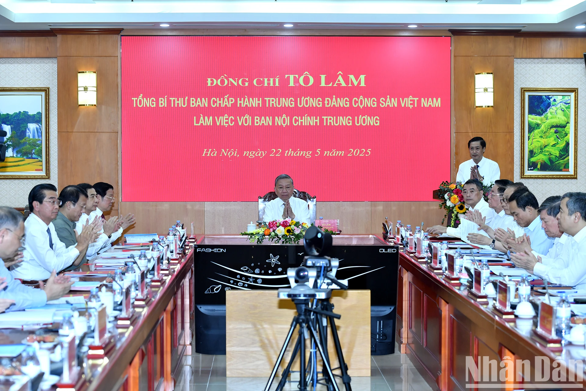 [Ảnh] Tổng Bí thư Tô Lâm chủ trì buổi làm việc với Ban Nội chính Trung ương ảnh 4