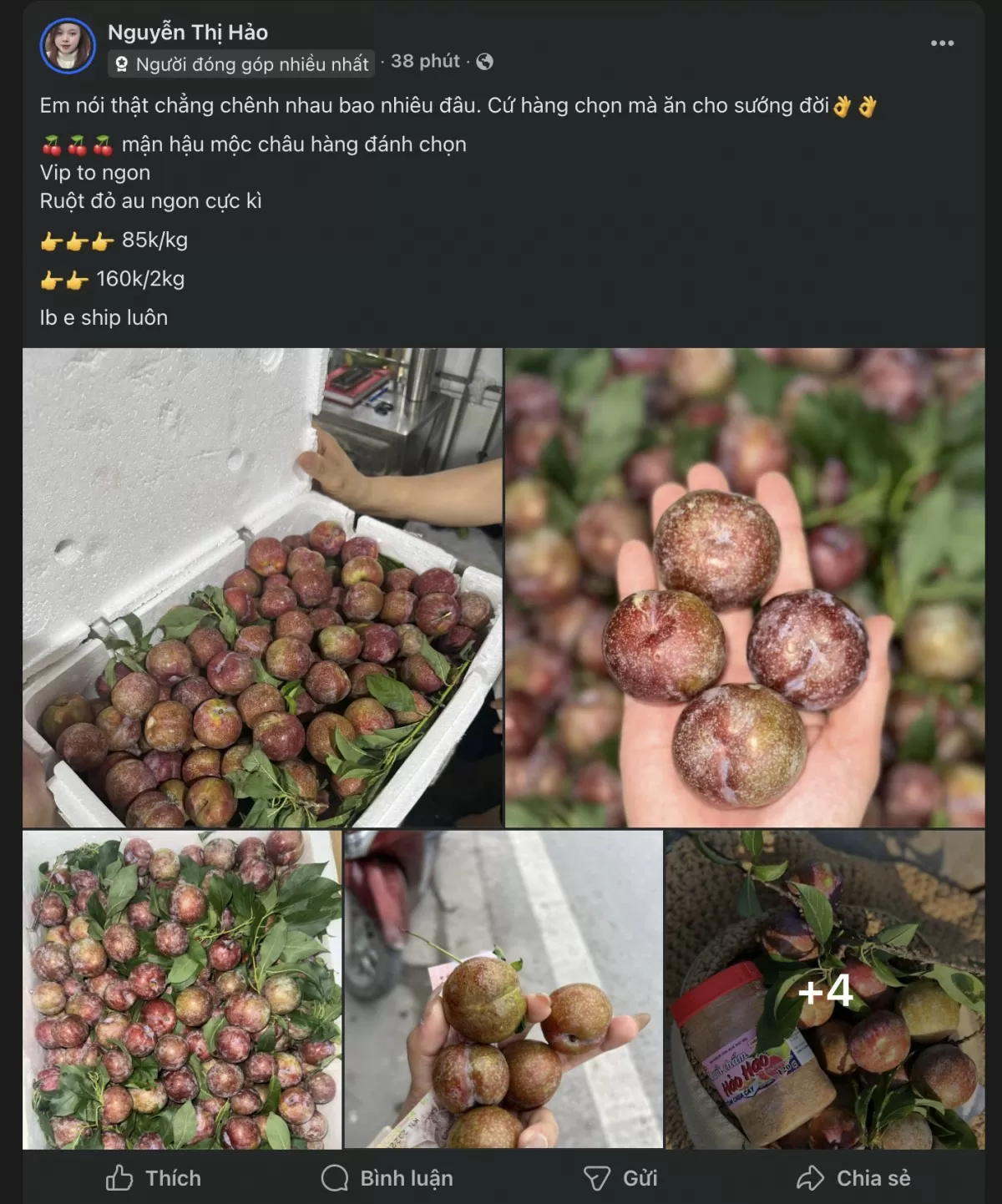 Mận hậu chính vụ hút khách, tiểu thương đua nhau 'hốt bạc'