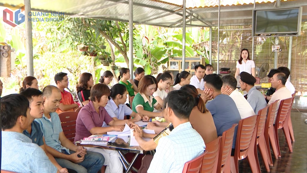 Lớp tập huấn về mô hình du lịch trải nghiệm nông nghiệp tại xã Sơn Dương, TP Hạ Long. Ảnh: Hoài Minh