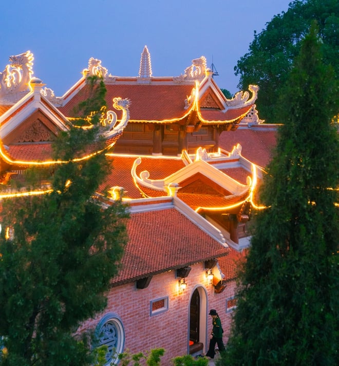 វត្ត Phuc Son ដែលមានអាយុ 350 ឆ្នាំនៅ Bac Giang មុនថ្ងៃទទួលសារីរិកធាតុរបស់ព្រះពុទ្ធ - រូបថត 17 ។