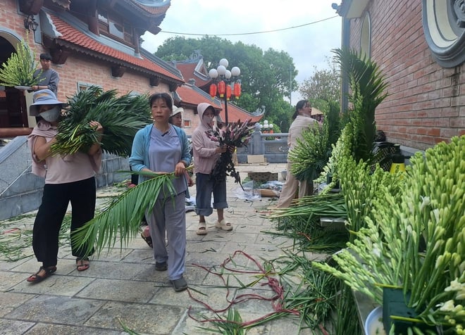 វត្ត Phuc Son ដែលមានអាយុ 350 ឆ្នាំនៅ Bac Giang មុនថ្ងៃទទួលសារីរិកធាតុរបស់ព្រះពុទ្ធ - រូបថត 5.