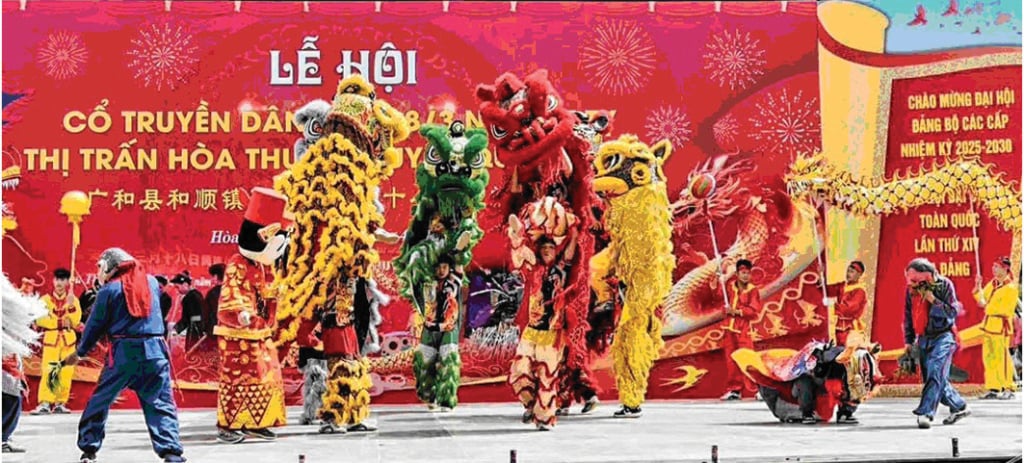 Lễ hội cổ truyền dân gian ngày 18/3 âm lịch hằng năm tại thị trấn Hòa Thuận (Quảng Hòa).