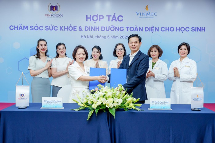 Vinschool và Vinmec ký thỏa thuận hợp tác toàn diện, nâng chuẩn chăm sóc sức khỏe mầm non cho hơn 15.000 học sinh- Ảnh 1.