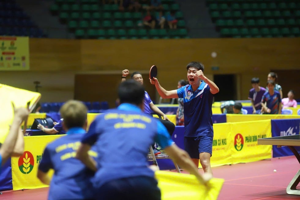 Ngôi sao bóng bàn CAND T&T gây sốc, thắng ngoạn mục cựu vô địch SEA Games - Ảnh 3.