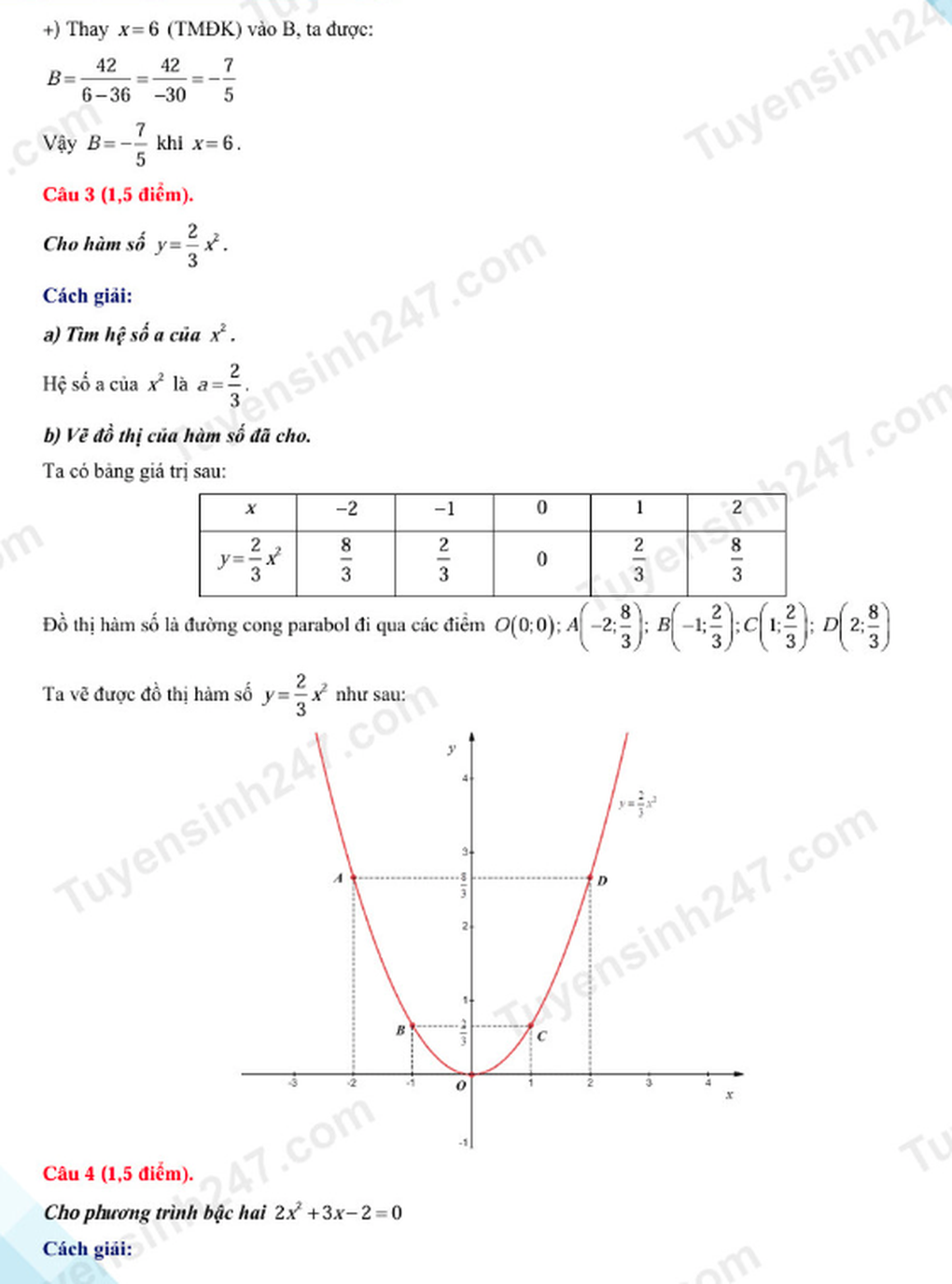 Đề thi và đáp án môn toán thi lớp 10 tỉnh Bạc Liêu - 3
