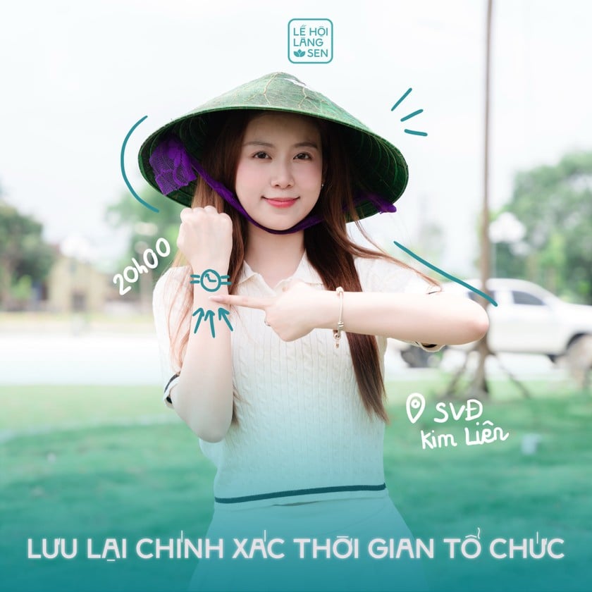 Vương Trần Huệ Minh trong bộ ảnh hướng dẫn bí kíp tham dự &quot;Concert&quot; Làng Sen.