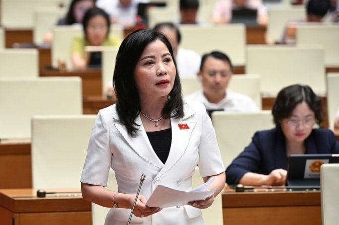 Bà Nguyễn Thị Thu Nguyệt, Phó trưởng đoàn đại biểu Quốc hội tỉnh Đắk Lắk. Ảnh: Trung tâm báo chí Quốc hội