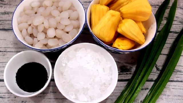 Cách nấu chè hạt đác với dứa, mít giòn ngon thanh mát - Ảnh 5.