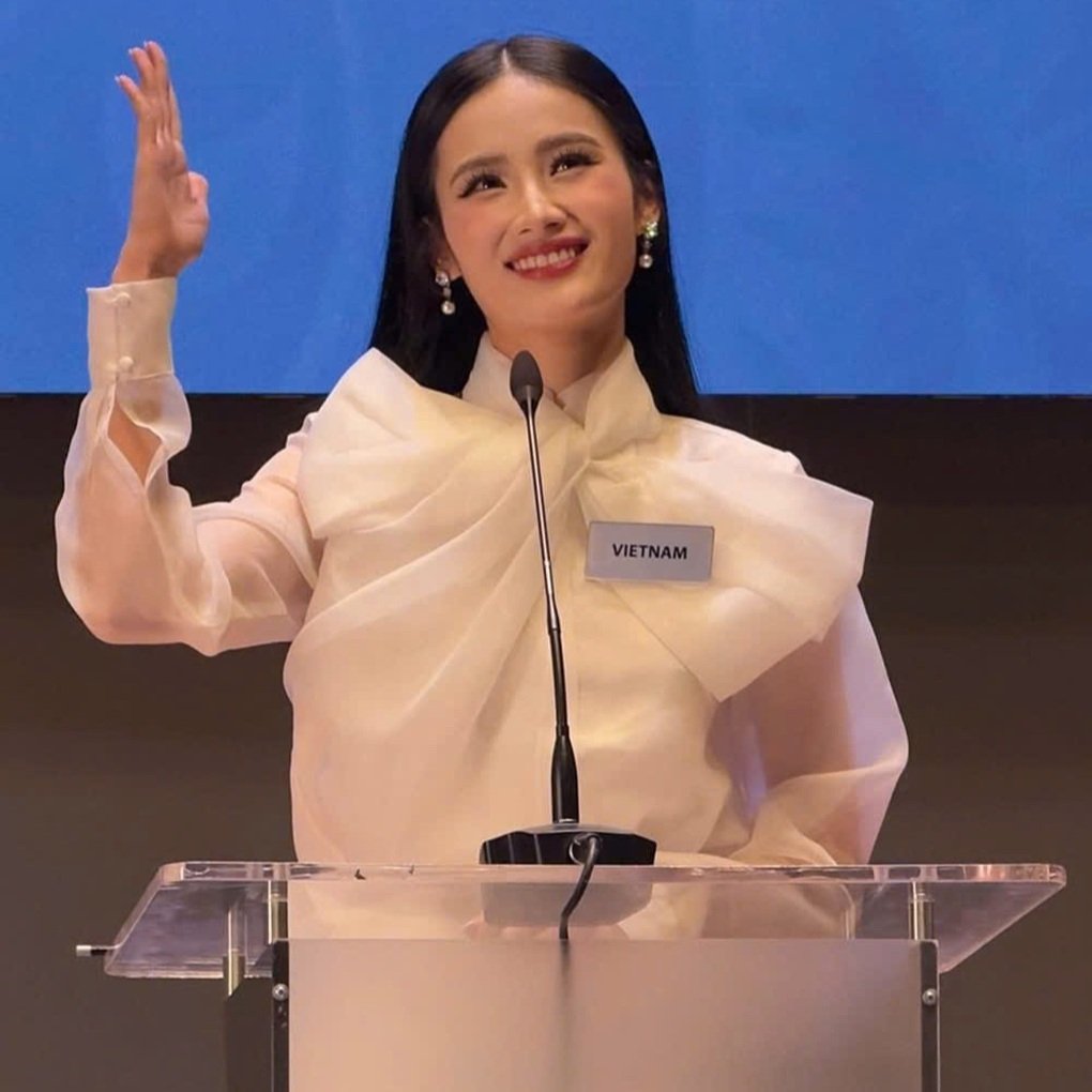 Ý Nhi trượt top 20 phần thi Hùng biện tại Hoa hậu Thế giới 2025 - 1